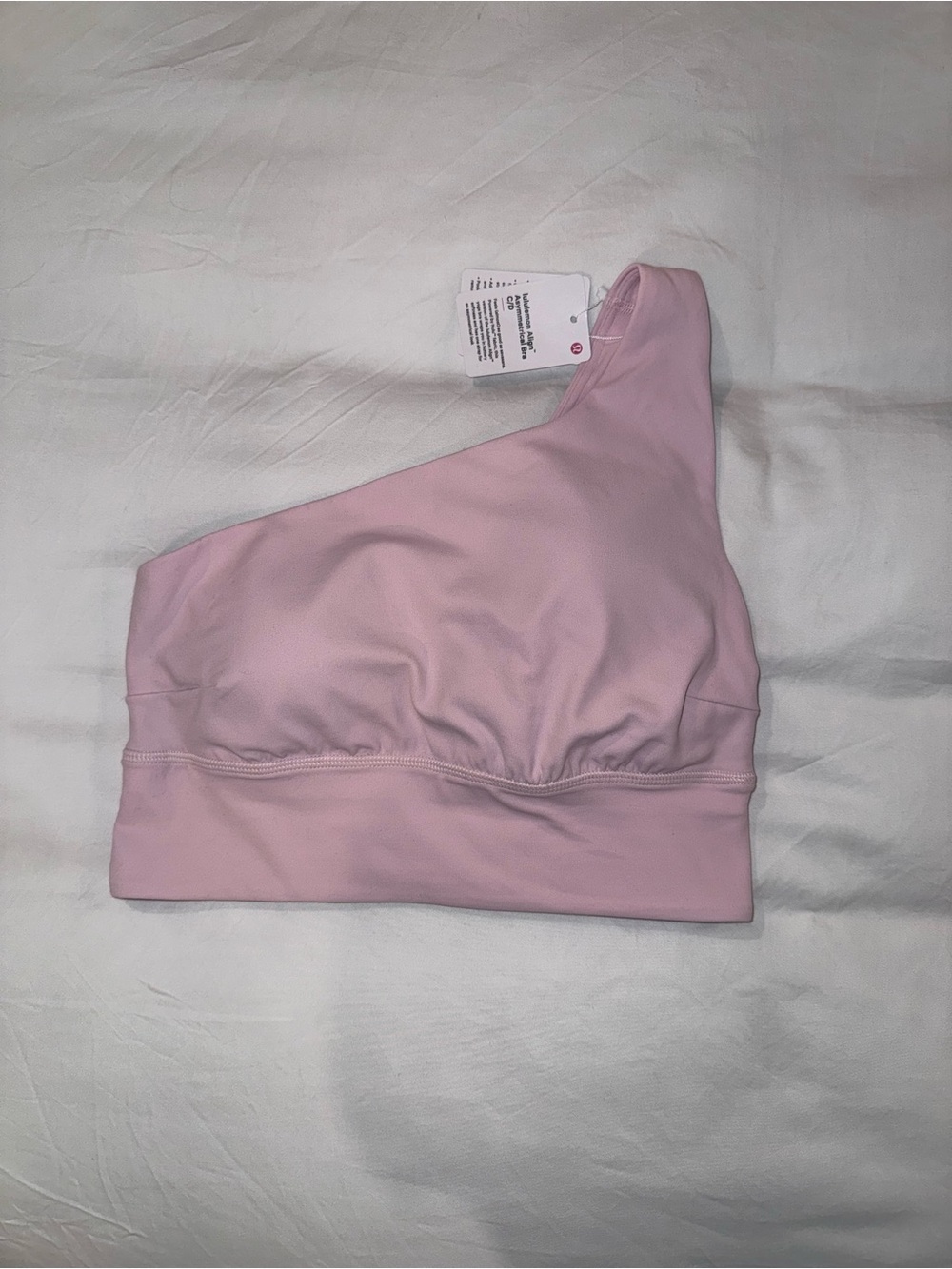 Lululemon Asymmetrical Sports Bra C/D in Light Pink Women’s 6